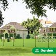 WOLTU Filet de Protection Jardin, Clôture pour Poules, 25x1,2m, avec Cordes Piquets de Terre Attaches-Câbles, Vert-2