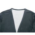AmzBarley Cardigan Long Femme Color Block Tricot Chandail Ouvert Épais Chaud Casual Sweater Hiver Décontracté À Manches Longues-2