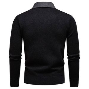 Pull Homme Pierre Cardin - Col V Fantaisie, Tricot Doux, Coupe Régulière - 2