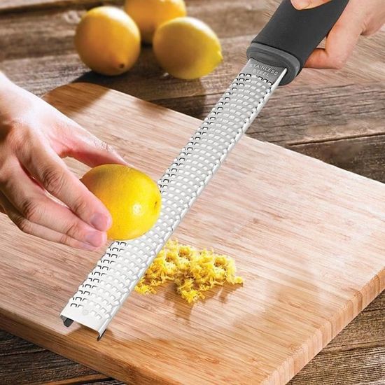 Râpe Fromage Et Zesteur Agrumes En Acier Inoxydable - Multifonction Avec Brosse De Nettoyage - Pour Cuisine