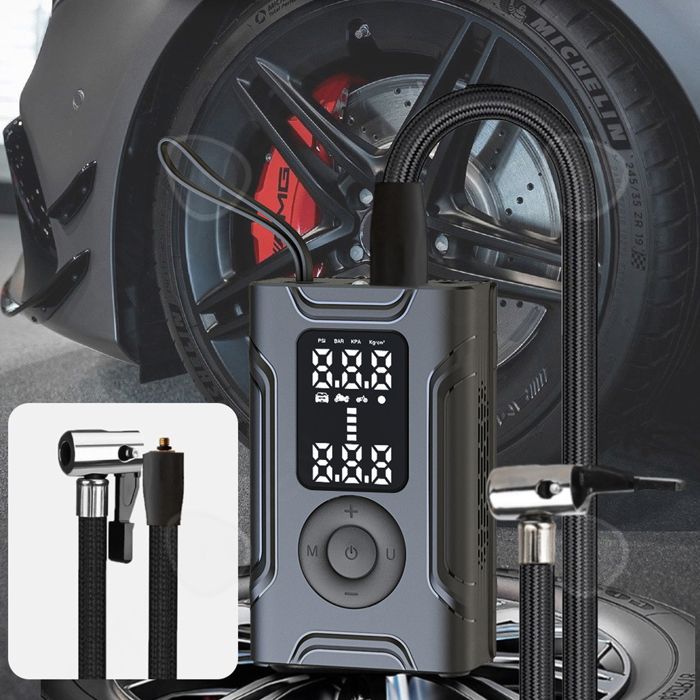 CYCPLUS Compresseur D'air électrique Portable Pour Vélo, Gonfleur De Pneu De Voiture, Max 150 Psi