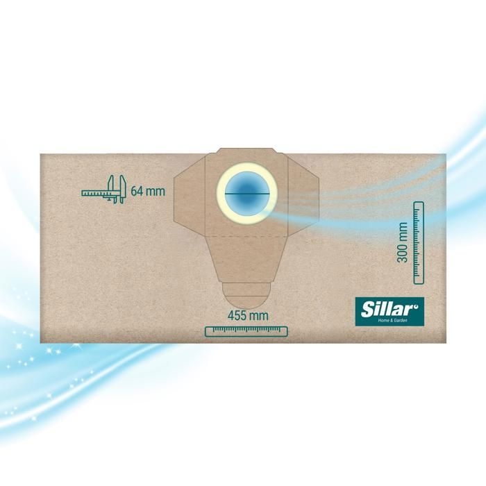 5x Staubsaugerbeutel Passend Für Einhell BT-VC 1500 SA, TE-VC 2230 SA, TH-VC 1930 SA, RT-VC 1600 E, INOX 30A | 30L Papier-Filterbeutel Von M&M Smartek