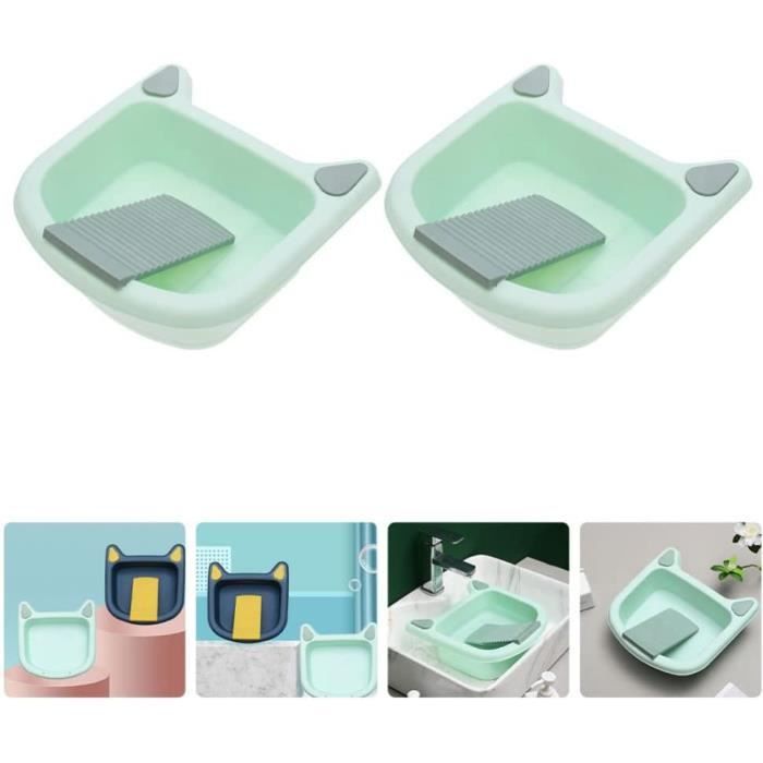 2Pcs Bassin de Planche à Laver Basin de Lavage pour Les Enfants Et Les ...