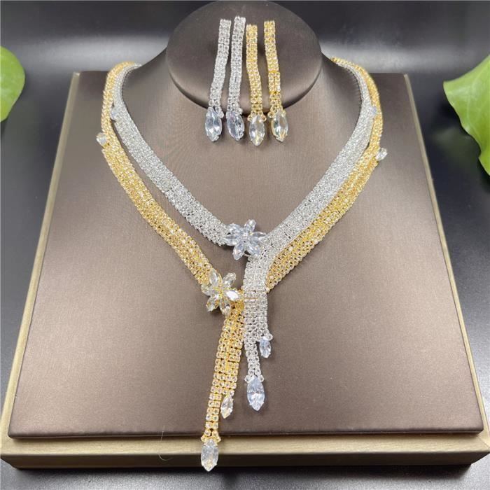 Ensemble Bijoux Femme Argent/Or – Collier, Bracelet & Bague Ouverts, Style Minimaliste - 11