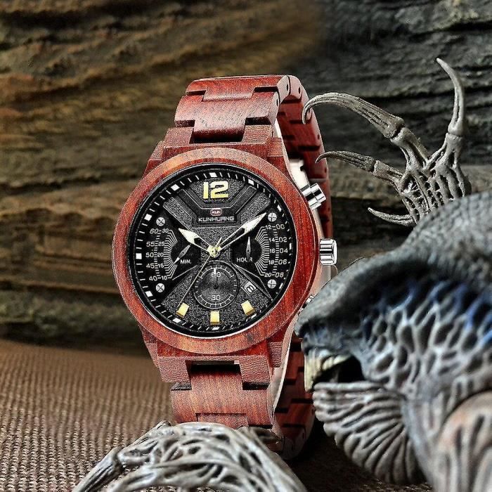 Montre en cheap bambou pour homme