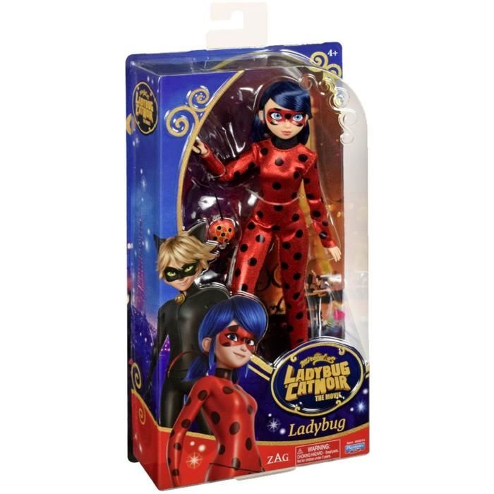 Bandai Miraculous Ladybug Mini-Poupée Chat Noir 12 Cm Articulée Avec Accessoires - P50403