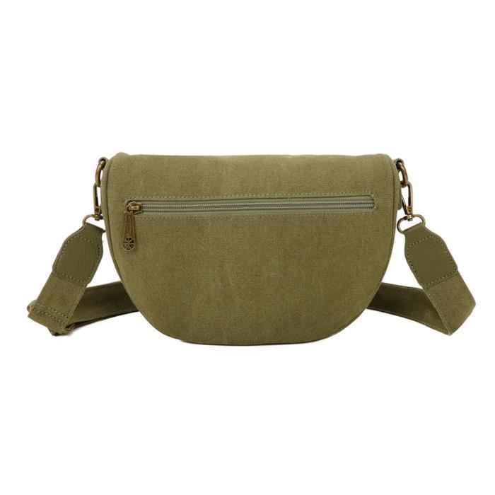 Sac Banane En Toile Avec Bandoulière Dorée - Taille Moyenne - Neuf Sans étiquettes