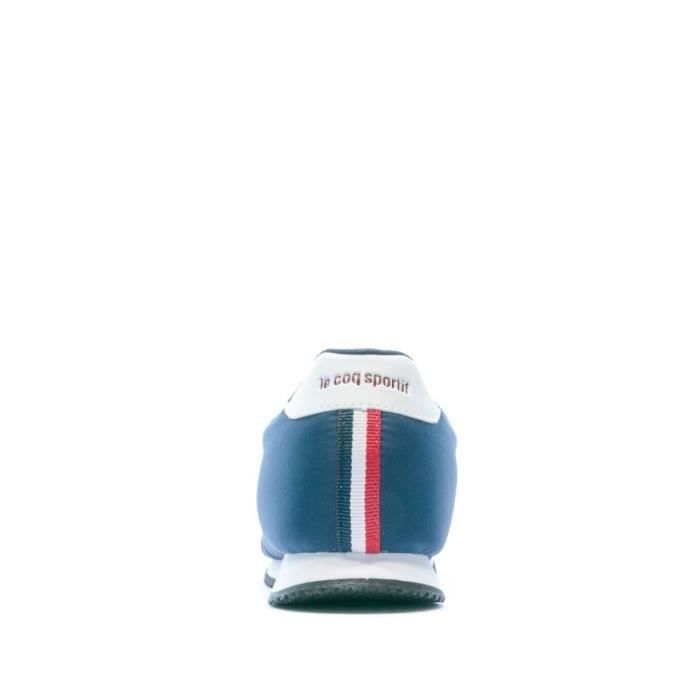 Basket Femme Le Coq Sportif RACERONE NYLON Bleu Cuir Lacets Bleu Cdiscount Chaussures