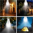 2pack Lampe Solaire 15W Lumière LED Ampoule Portable pour Eclairage Extérieur Randonnée Camping Tente de Pêche Randonnée Intérieur-3