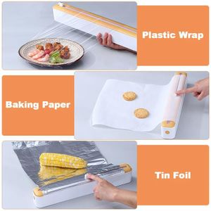 Anakel Home Distributeur Film Alimentaire Aimanté Avec Coupe-Glissière - Adaptable Toutes Boîtes