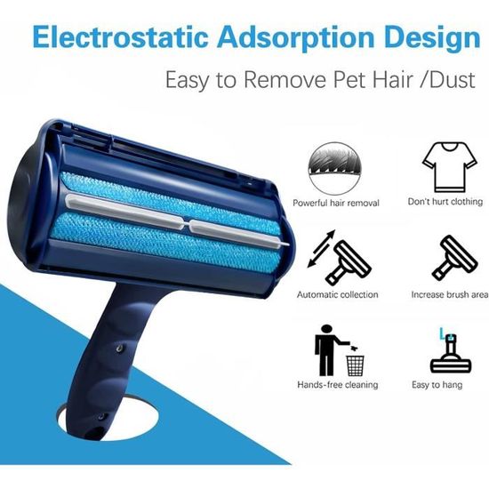 Brosse Ramasse Poils Chien Chat Cheval Animaux, Rouleau Anti Poil, Brosse Anti Poil, Brosse De