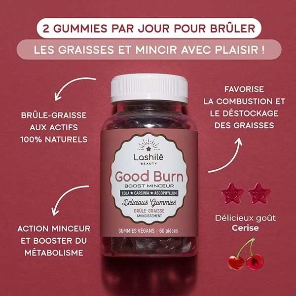 Lashilé Beauty Good Burn Boost Minceur Sans Sucres 60 gummies