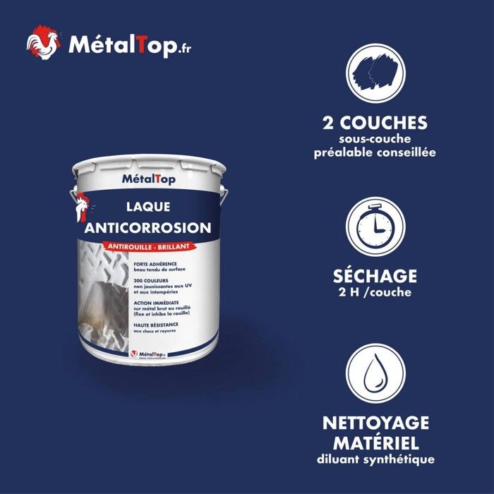 Lot De 2 Bombes De Peinture Antirouille 3-en-1 – Gris Argenté, BELTON, Référence 323651