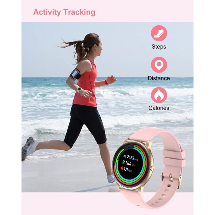Montre Connect e Femme Homme Smartwatch Fond D cran Personnalis