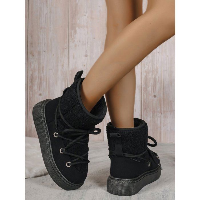 Bottes D'hiver Femmes Sans Lacets - Imperméables, Doublées Chaudes Et Semelle Anti-dérapante - Style Enfiler Facile Pour La Ville