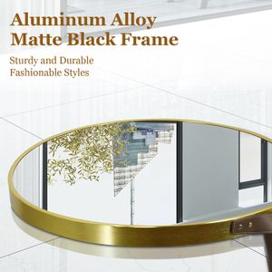 Miroir mural doré n aluminium laiton antiqu dsign