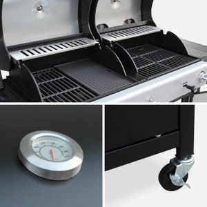 Quatre brûleurs Barbecue à gaz avec de gros Cabinet, grilles de barbecue à gaz a