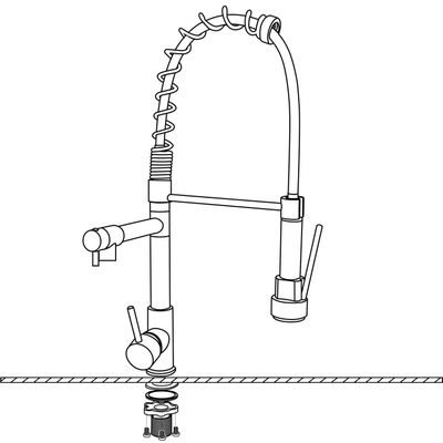 Robinet Laiton Chromé Argent Et Doré 2sf810 – Pivotant 360° Pour Cuisine Et Salle De Bain