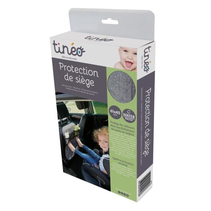 Protège Siège Auto Tinéo - Filet Rangement Enfant - 61x45cm - Universel - Facile à Nettoyer