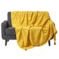 Dcor design Lana canapé couverture en jaune 220 cm W x 240 cm L