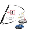 Mécanisme de Lève vitre pour Renault Clio 2 et Clio 2 Campus 3 Portes depuis 1998 - AVANT GAUCHE (côté conducteur)-0