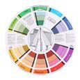 Garosa Roue chromatique Guide de mélange professionnel Fournitures de carte de papier de roue de couleur de pigment de tatouage-0