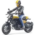 Jouet - BRUDER - Moto Ducati Scrambler avec motard - Extérieur - Enfant - 4 ans-0