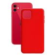 CONTACT Coque Silk TPU pour IPHONE 11 Rouge-0