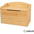 Coffre à jouets en bois Austin pour enfants - KidKraft - Coloris naturel - Charnière de sécurité - Rangement-0