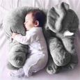 Oreiller en peluche éléphant pour bébé - SODIAL - Breeze-33x40cm - Gris - Enfant - Mixte - 0 mois - Naissance-0