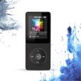 Lecteur MP3 Bluetooth 4.0 - SWONUK - 2,4 Pouces - Enregistrement Vocal - Extensible 128Go - Noir-0