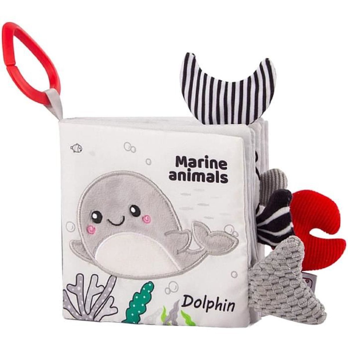 Bebe Nouveau Ne Tactile Sensoriel Jouet Sonore A Contraste Eleve Developpement Precoce Livre Souple Cdiscount Jeux Jouets