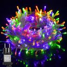 Rosnek 20M 200LEDs Guirlande Lumineuse Noël avec bouchon arrière, Imperméable IP44 Lumière Etoilée, 8 Modes pour Fête (Multicolore)