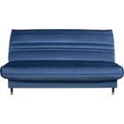 GOLDY Clic-clac 2/3 places - Matelas SIMMONS Ep.13 cm - Mousse HR 35 kg/m3 - Tissu Bleu - Fabriqué en France