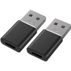 Adaptateur USB 3.0 vers USB-C compatible chargeur secteur-ordinateur etc vers USB C Samsung-Xiaomi-Huawei etc [Lot 2] Phonillico®