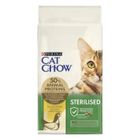 CAT CHOW Sterilised avec NaturiumTM - Riche en Poulet - 10 KG - Croquettes pour chat adulte