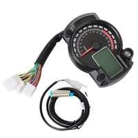 Compteur,Compteur de vitesse numérique LCD pour moto,tableau Prada,compteur de moto,accessoires Hurbike- 7 Color Odometer