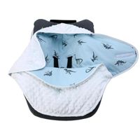 Baby Couverture Hiver Bébé pour Sièges Auto Doux et Chaud Sac de Couchage Couverture Enveloppante Universelle, 0-3 Mois