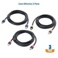 Câble HDMI 8K 48 Gbps Ultra High Speed Prise en Charge 8K 120 Hz HDR PS5 Xbox RTX308/3090 RX 6800/6900 Apple TV Pack de 3 Cable M