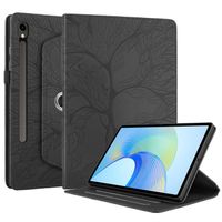 Coque pour Samsung Galaxy Tab S9 FE 10.9" Étui Support Rotatif à 360 Degrés PU Cuir Housse de Protection Tablet Étui Noir