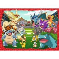 Puzzle 1000 pièces - RAVENSBURGER - L'affrontement des Pokémon - Dessins animés et BD - Blanc - 1000 pièces