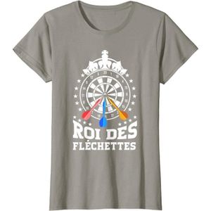 JEU DE FLÉCHETTE Drôle Cadeau Joueur De Fléchettes Dart Roi Des Fléchettes T-Shirt.[G1671]