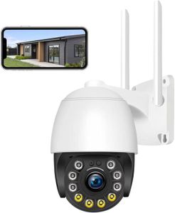CAMÉRA IP Camera Surveillance WiFi Exterieure 360 PTZ Caméra de Surveillance sans Fil Vision Nocturne Couleur 1080p Audio Bidirectionn[J799]