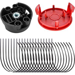 Lot De 4 Cache-Bobines De Rechange Pour Débroussailleuse Bosch AFS 23-37 - Protection De La Ligne De Coupe - Montage Simple Sans Outil