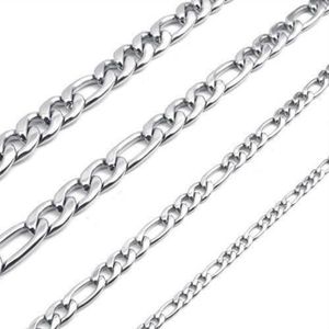 Chaîne en acier mat maille franco longueur 55.5cm
