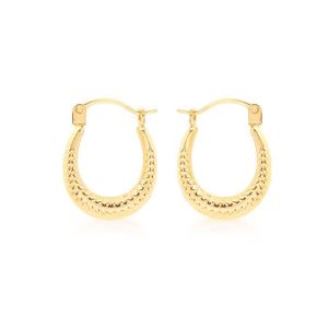 Boucles D'oreilles Femme Or Jaune 9 Carats - Boule Goujon Avec Fermoir Papillon - Neuves Avec étiquettes