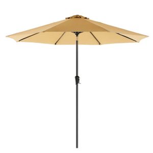 PARASOL Parasol de jardin diametre 3 m ombrelle protection UPF 50+ toile polyester octogonale inclinable manivelle balcon terrasse piscine