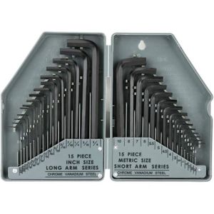Neuf 30 Pièce Hex Clé Allen Set À faire soi-même Outils Voiture Maison Bureau vélo voiture & étui rangement Neuf 30 Pièce Hex Clé Allen Set À faire soi-même Outils Voiture Maison Bureau vélo voiture & étui rangement