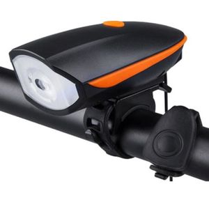 ECLAIRAGE POUR VÉLO Orange - Lampe de sonnette de vélo ReChargeable par USB, phare électrique multifonction Ultra lumineux pour l