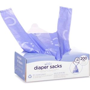 RECHARGE POUBELLE Disposable Diaper Sacks, Lavender Scented, Easy-To-Tie Tabs, Diaper Disposal Or Pet Waste Bags, 200 Count[n46]